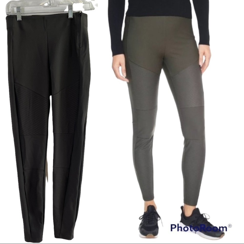 Athleta Madison Moto Tight Leggings Olive Size 2